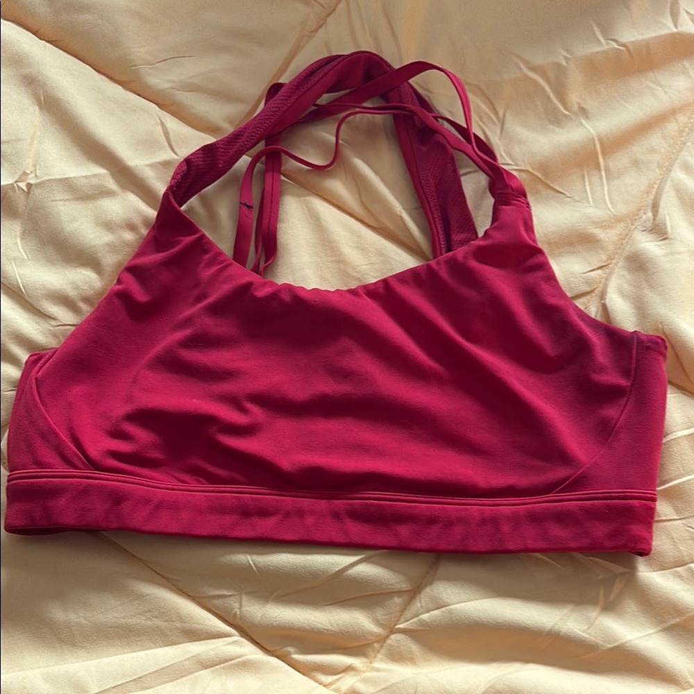 Women's Red Sports Bra